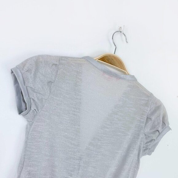 ⚡️SOLD⚡️ escada short sleeve light knit cardigan top - Picture 5 of 8